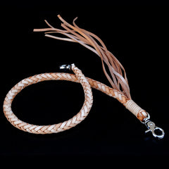 Handmade Leather Braided Wallet Chain Biker Wallet Chain Trucker Chain for Men - iwalletsmen