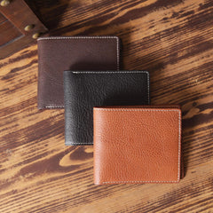 Handmade Leather Mens Cool Wallet Men Slim Wallets Front Pocket Wallet for Men