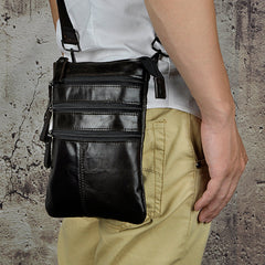 Leather Belt Pouch Mens Small Cases Waist Bag Hip Pack Belt Bag Fanny Pack Bumbag for Men