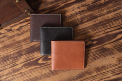 Handmade Leather Mens Cool Wallet Men Slim Wallets Front Pocket Wallet for Men