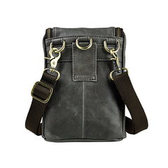 Leather Belt Pouch Mens Small Cases Waist Bag Hip Pack Belt Bag Fanny Pack Bumbag for Men