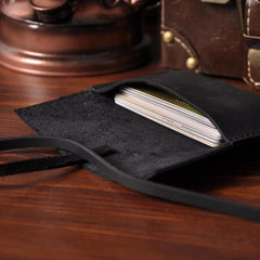 Handmade Mens Cool billfold Leather Wallet Men Small Card Slim Wallets Bifold for Men - iwalletsmen