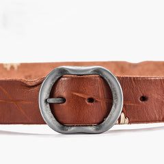 Handmade Genuine Leather Cool Belt Custom Mens Leather Men Brown Black Belt - iwalletsmen