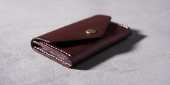 Handmade Leather Mens Cool billfold Wallet Card Holder Small Card Slim Wallets for Men