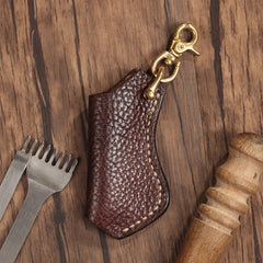 Cool Mens Leather disposable Lighter Case with Loop lighter Holder with clips - iwalletsmen