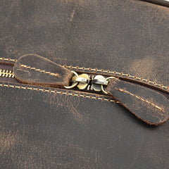 Genuine Leather Mens Cool Weekender Bag Travel Bag Duffle Bags Overnight Bag Holdall Bag for men