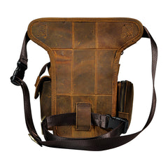 Leather Belt Pouch Mens Small Cases Waist Bag Hip Pack Belt Bag Fanny Pack Bumbag for Men