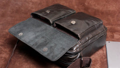 Handmade Leather Mens Cool Messenger Bag Chest Bag Bike Bag Cycling Bag for men
