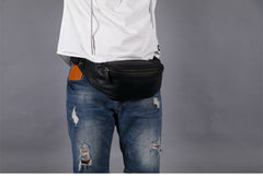 Leather Mens FANNY PACK MENS WAIST BAG HIP PACK BELT BAG FOR MEN - iwalletsmen