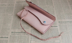 Handmade Leather Mens Clutch Long Wallets Cool Vintage Long Wallet for Women - iwalletsmen
