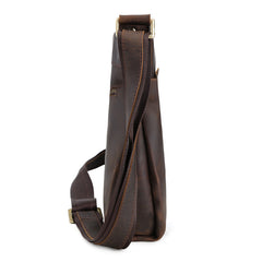 Cool Mens Leather Vintage Small Messenger Bag Shoulder Bag Crossbody Bag for men - iwalletsmen