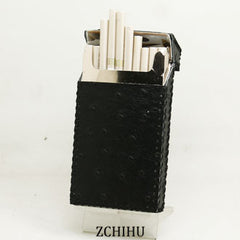Cute Handmade Leather Womens Pink Black Cigarette Holder Case for Women - iwalletsmen