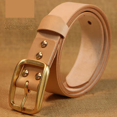 Handmade Genuine Custom Leather Mens Leather Men Brown Black Belt - iwalletsmen