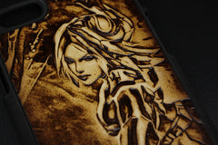 Handmade Leather Tooled iPhone6 7 plus 6s 7s plus League of Legends iPhone Case