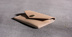 Handmade Leather Mens Cool billfold Wallet Card Holder Small Card Slim Wallets for Men - iwalletsmen