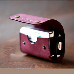 Cool Leather Mens IQOS Cigarette Case With Belt Loop IQOS Holder Belt Clip for Men - iwalletsmen