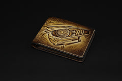 Handmade Leather Tooled Transformers Megatron Mens billfold Wallet Cool Leather Wallet Slim Wallet for Men