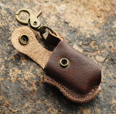 Cool Mens Leather Zippo Lighter Case Zippo lighter Holder with clip - iwalletsmen