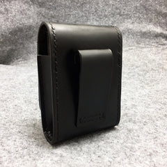 Cool Indian Black Leather Mens Cigarette Case Cigarette Holder Belt Pouch with Belt Loop for Men - iwalletsmen