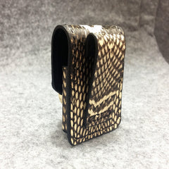 Cool Mens Leather Snake Zippo Lighter Cases with Loop Zippo lighter Holder with clips - iwalletsmen