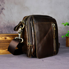 Leather Belt Pouch Mens Small Cases Waist Bag Hip Pack Belt Bag Fanny Pack Bumbag for Men