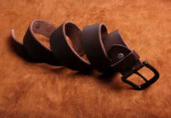 Genuine Leather Mens Leather Men Brown Black Belt for Men Cool Leather Belt