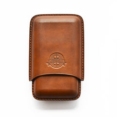 Cool Green Leather Mens 3pcs Cigar Case Cool Custom Leather Cigar Case for Men - iwalletsmen