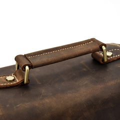 Handmade Leather Mens Cool Small Messenger Bag SLR Camera Case Bag Cycling Bag for men