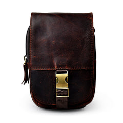 Leather Belt Pouch Mens Small Cases Waist Bag Hip Pack Belt Bag Fanny Pack Bumbag for Men
