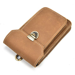 Leather Belt Pouch Mens Small Cases Waist Bag Hip Pack Belt Bag Fanny Pack Bumbag for Men