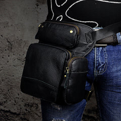 Leather Belt Pouch Mens Small Cases Waist Bag Hip Pack Belt Bag Fanny Pack Bumbag for Men