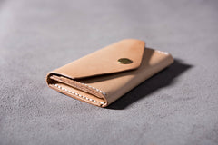 Handmade Leather Mens Cool billfold Wallet Card Holder Small Card Slim Wallets for Men - iwalletsmen