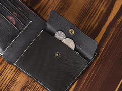 Handmade Leather Mens Cool Wallet Men Slim Wallets Front Pocket Wallet for Men