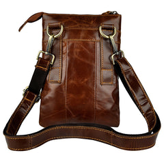 Leather Belt Pouch Mens Small Cases Waist Bag Hip Pack Belt Bag Fanny Pack Bumbag for Men