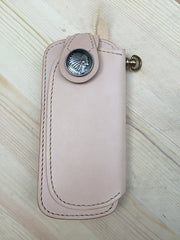 Handmade Mens Leather Biker Wallet Biker Chain Wallets Cool Long Wallet with Chain - iwalletsmen