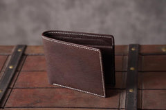 Handmade Leather Mens Cool Wallet Men Slim Wallets Front Pocket Wallet for Men