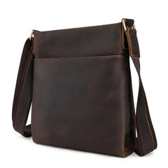 Cool Mens Leather Vintage Small Messenger Bag Shoulder Bag Crossbody Bag for men - iwalletsmen