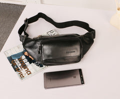 Leather Mens FANNY PACK MENS WAIST BAG HIP PACK BELT BAG FOR MEN - iwalletsmen