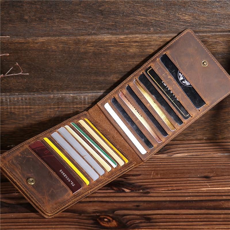 mens card wallets​ Leather Long Wallet Cool Mens Credit Card Wallet Leather Card Holder Wallet
