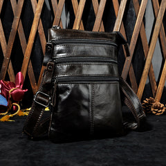 Leather Belt Pouch Mens Small Cases Waist Bag Hip Pack Belt Bag Fanny Pack Bumbag for Men
