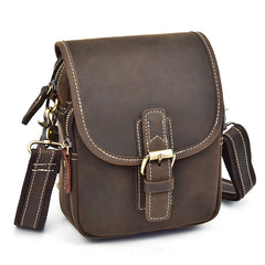 Leather Belt Pouch Mens Small Cases Waist Bag Hip Pack Belt Bag Fanny Pack Bumbag for Men