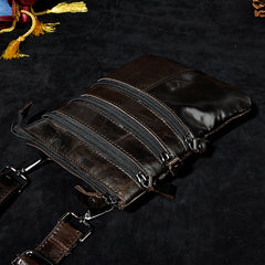 Leather Belt Pouch Mens Small Cases Waist Bag Hip Pack Belt Bag Fanny Pack Bumbag for Men