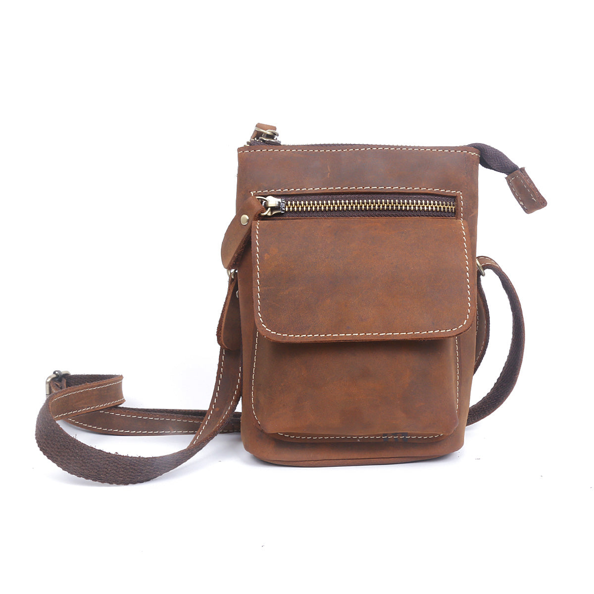 Leather Belt Pouch Mens Small Cases Waist Bag Hip Pack Belt Bag Fanny Pack Bumbag for Men