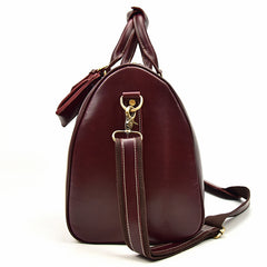Genuine Leather Mens Cool Weekender Bag Travel Bag Duffle Bags Overnight Bag Holdall Bag for men