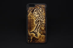 Handmade Leather Tooled iPhone6 7 plus 6s 7s plus League of Legends iPhone Case
