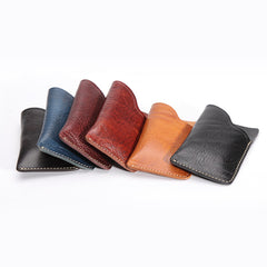 Handmade Leather Mens Cool billfold Wallet Card Holder Small Card Slim Wallets for Men