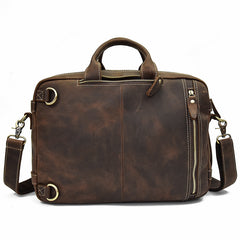 Genuine Leather Mens Cool Messenger Bag Work Bag Satchel Bag Briefcase Bag for men