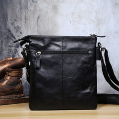 Genuine Leather Mens Cool Messenger Bag Chest Bag Bike Bag Cycling Bag for men