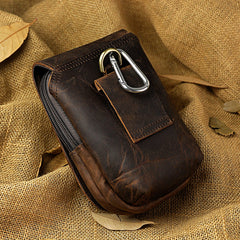 Leather Belt Pouch Mens Small Cases Waist Bag Hip Pack Belt Bag Fanny Pack Bumbag for Men
