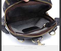 Leather Belt Pouch Mens Small Cases Waist Bag Hip Pack Belt Bag Fanny Pack Bumbag for Men